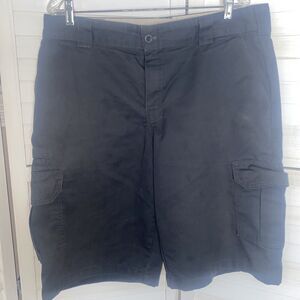 Dickies Shorts Mens Gray Cargo Canvas Relaxed Fit Work Wear Cotton Sz 36